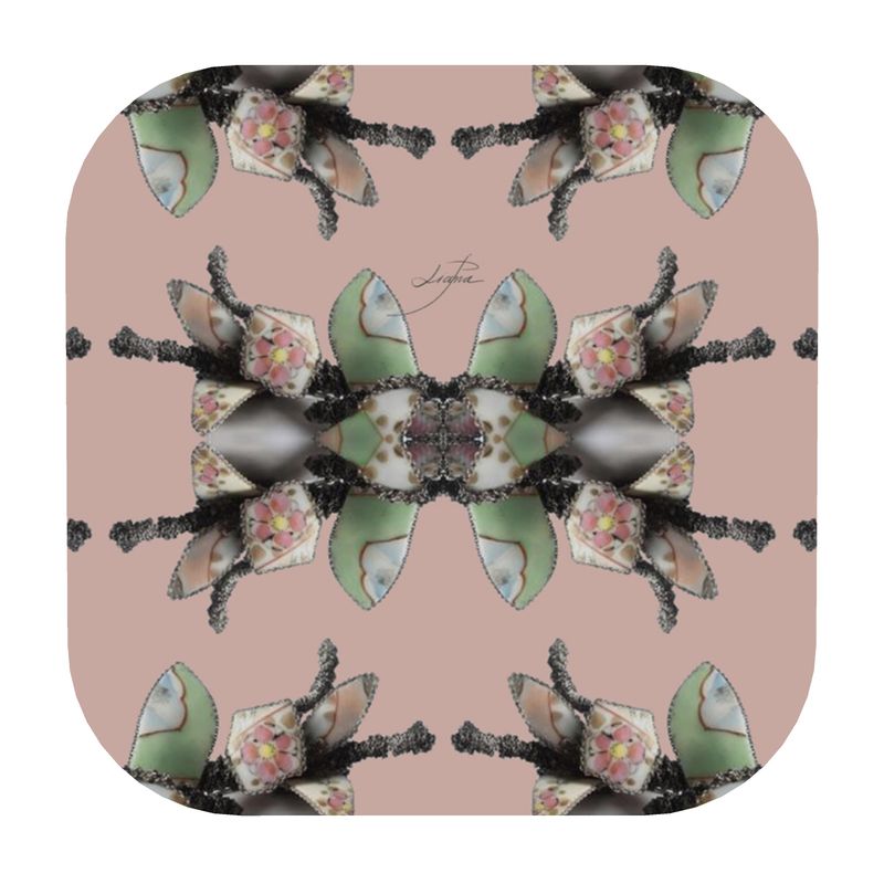 'Blossoms' - Trellis Coasters in Powder Pink (Pack of 4 min.)