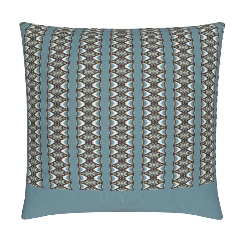 'Embrace' - Panel Cushion Cover with Blue Stripes