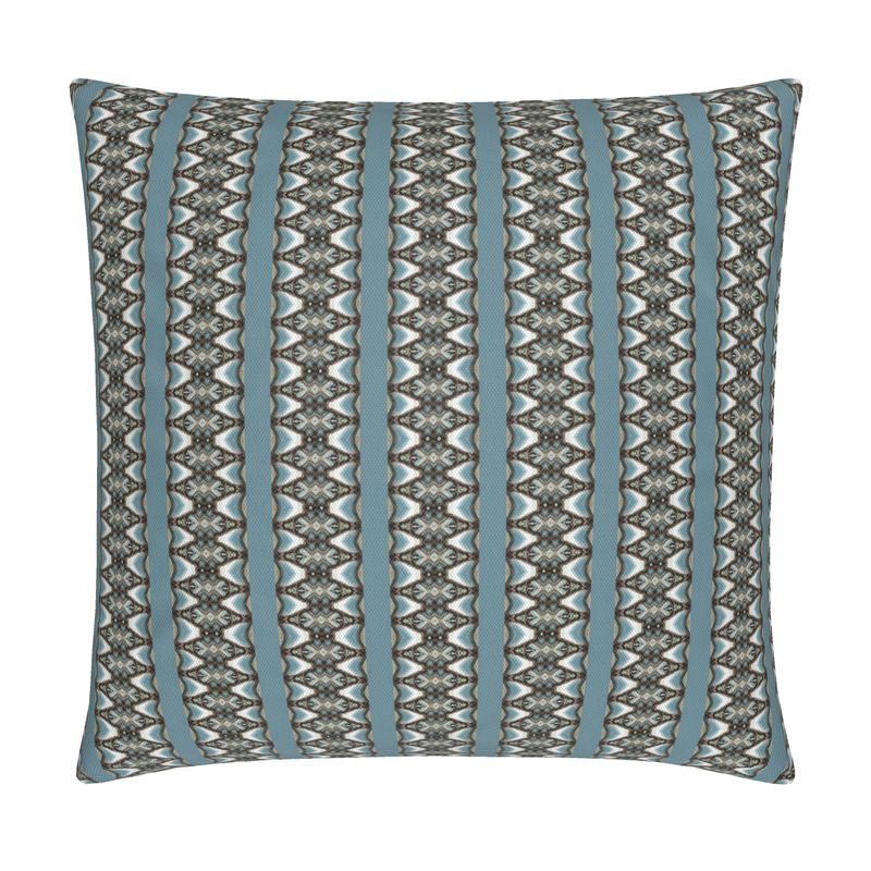 'Embrace' - Cushion Cover with Blue Stripes