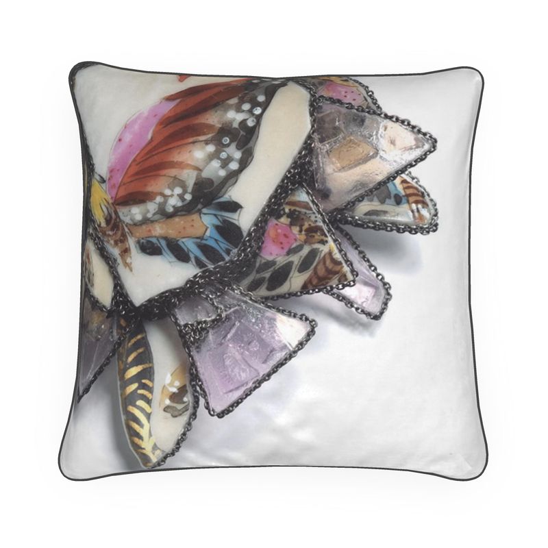 'Social Butterfly' - Square Cushion