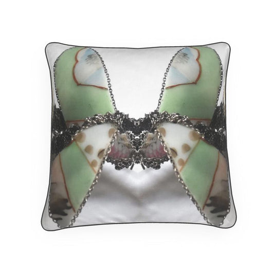 'Blossoms' - Kaleidoscope Square Cushion in White