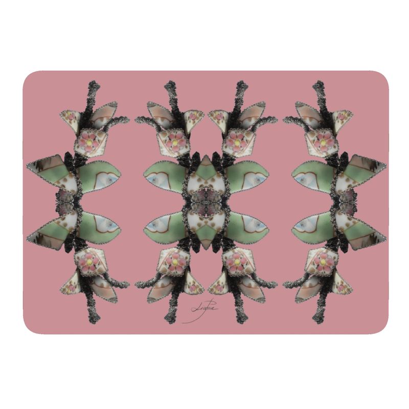 'Blossoms' - Trellis Placemats in Candy Pink (Pack of 4 min.)