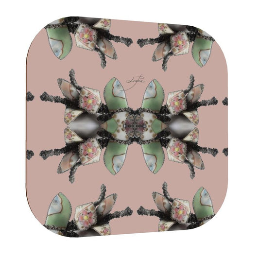 'Blossoms' - Trellis Coasters in Powder Pink (Pack of 4 min.)