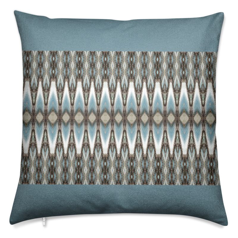 'Embrace' - Panel Cushion Cover in Blue